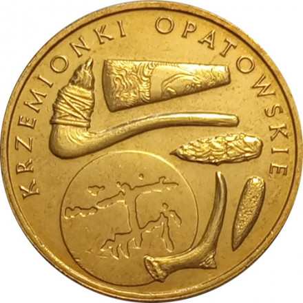 Польша 2 злотых 2012 год - Памятники Польши - Кшемёнки-Опатовские (Кремниевый неолитический рудник)