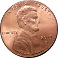 США 1 цент 2019 год - Авраам Линкольн (D)