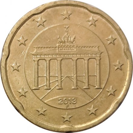 Германия 20 евроцентов 2013 год (F)
