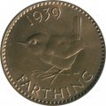 Великобритания 1 фартинг 1939 год - Крапивник