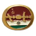 Значок Интеркосмос. СССР-Индия. Орбитальная станция