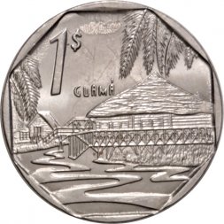 Куба 1 песо 2017 год (серый цвет)