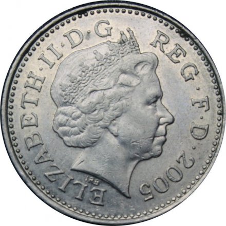 Великобритания 10 пенсов 2005 год