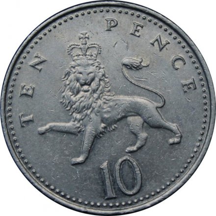 Великобритания 10 пенсов 2005 год