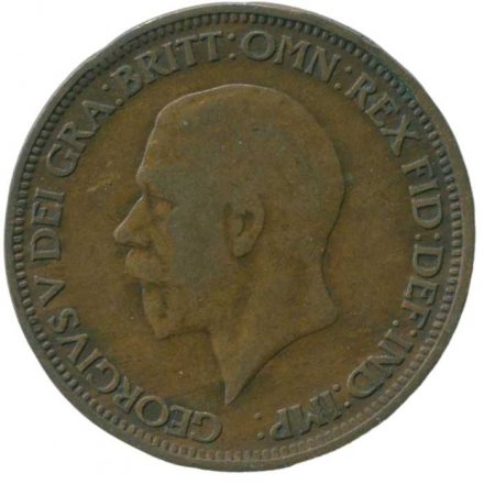 Великобритания 1/2 пенни 1930 год