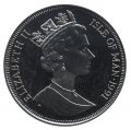 Остров Мэн 1 крона 1991 год - Норвежская лесная кошка (Медь-Никель)