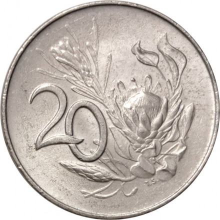 ЮАР 20 центов 1965 год (SUID-AFRIKA)