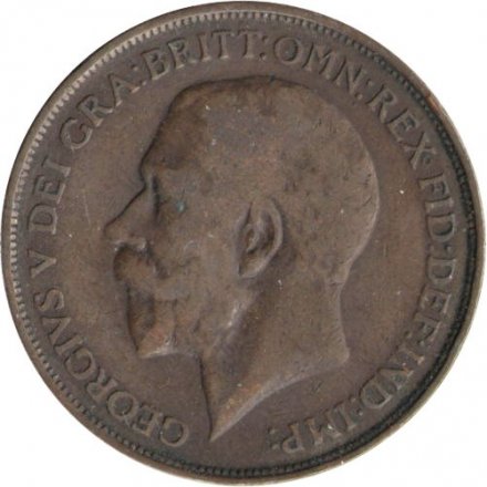 Великобритания 1 пенни 1913 год