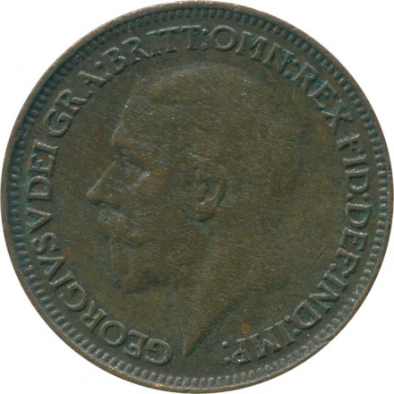 Великобритания 1 фартинг 1930 год - Король Георг V