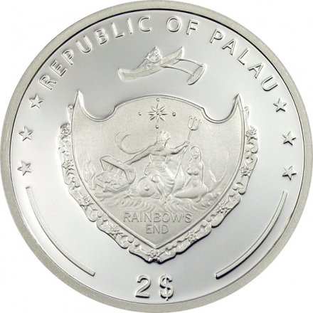 Палау 2 доллара 2010 год - Мир насекомых. Кузнечик