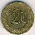 Мексика 20 сентаво 2000 год