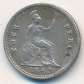 Великобритания 4 пенса 1843 год
