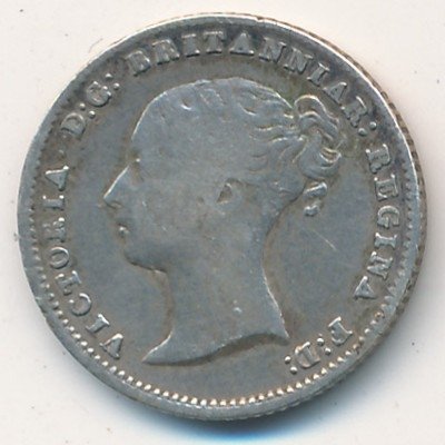 Великобритания 4 пенса 1843 год