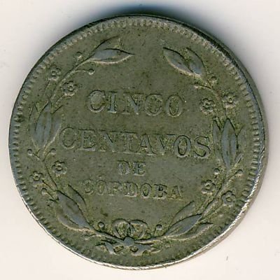Никарагуа 5 сентаво 1912 год