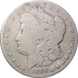 США 1 доллар 1888 год - Морган (O)