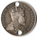 Канада 10 центов 1906 год - Отверстия