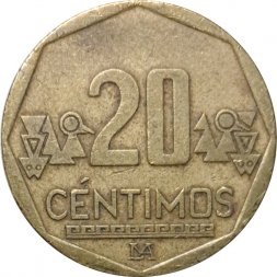Перу 20 сентимо 2009 год