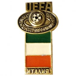 Значок UEFA. Чемпионат Европы Юноши. СССР. 1984. Италия