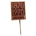 Значок-иголка 1870-1970. Ленин (надпись снизу)