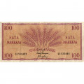Финляндия 100 марок 1957 год (подписи: Лейнонен, Энгберг) - VF
