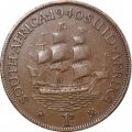 ЮАР 1 пенни 1940 год (точка после даты)