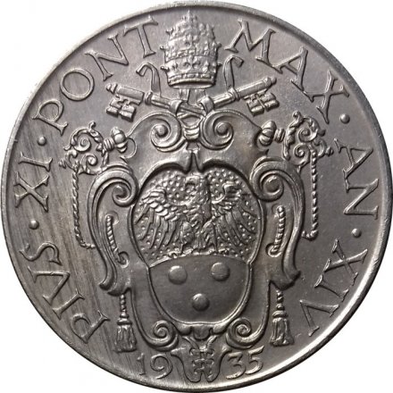 Ватикан 1 лира 1935 год
