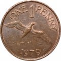 Гернси 1 пенни 1979 год - Олуша в полёте