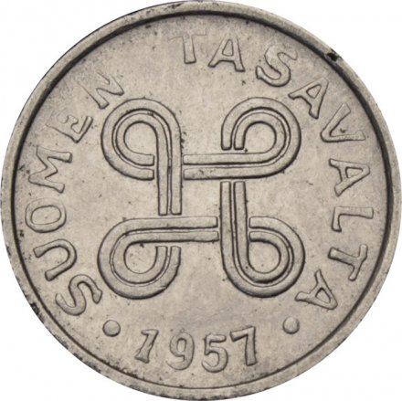 Финляндия 1 марка 1957 год