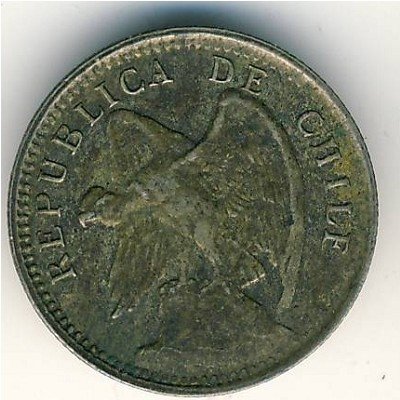Чили 10 сентаво 1909 год