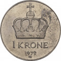 Норвегия 1 крона 1979 год - Король Улаф V