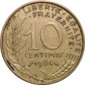 Франция 10 сантимов 1964 год - Марианна