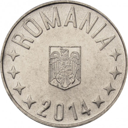 Румыния 10 бани 2014 год
