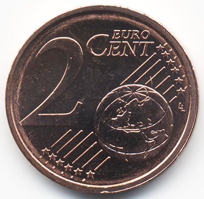 Греция 2 евроцента 2015 год - Корвет