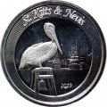 Восточные Карибы 2 доллара 2019 год - Сент-Китс и Невис