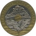 Франция 20 франков 1993 год - Мон-Сен-Мишель (гора святого Михаила)