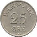 Дания 25 эре 1957 год
