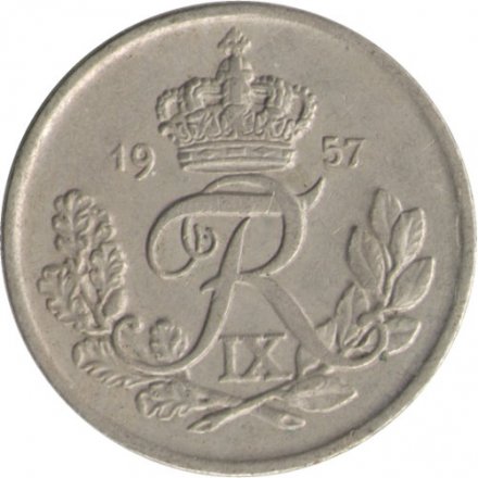 Дания 25 эре 1957 год