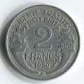Франция 2 франка 1950 год (B)