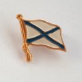 Знак фрачный Андреевский флаг, булавка