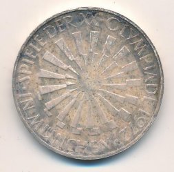 ФРГ 10 марок 1972 год - Эмблема (In Deutschland) (D)