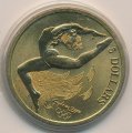 Австралия 5 долларов 2000 год - Олимпийские игры в Сиднее. Гимнастика (в буклете)