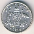 Австралия 6 пенсов 1948 год