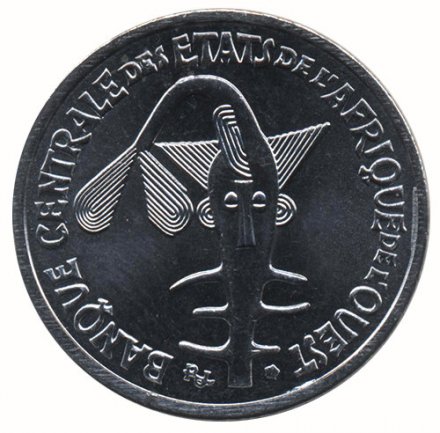 Западная Африка 50 франков 2011 год - Гиря Ашанти