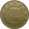 Италия 200 лир 1983 год