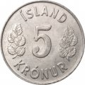 Исландия 5 крон 1973 год