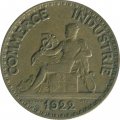 Франция 50 сантимов 1922 год 