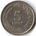Сингапур 5 центов 1976 год