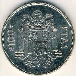 Испания 100 песет 1975 год