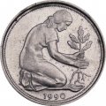 ФРГ 50 пфеннигов 1990 год (A)