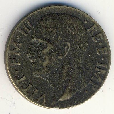 Италия 10 чентезимо 1942 год - Король Виктор Эммануил III